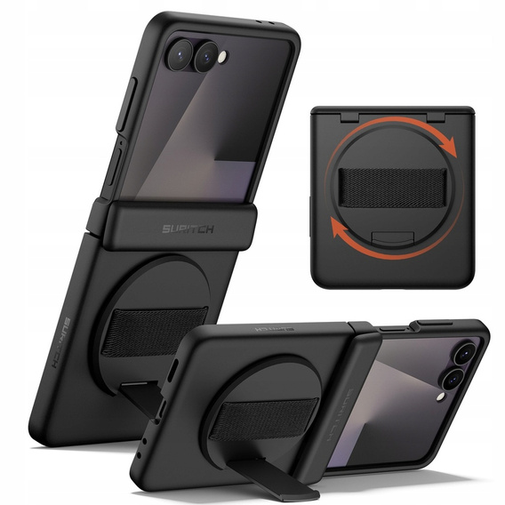 Etui do Samsung Galaxy Z Flip7, Suritch, czarne