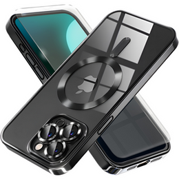 Etui do iPhone 16 Pro Max, Electro MagSafe, czarne + Szkło na ekran