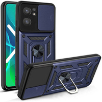 Etui pancerne do Oppo Reno7 5G, CamShield Slide, niebieskie