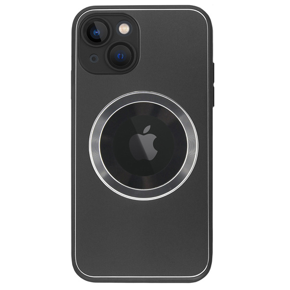 Etui do MagSafe do iPhone 13, Hole for Apple Logo, szare