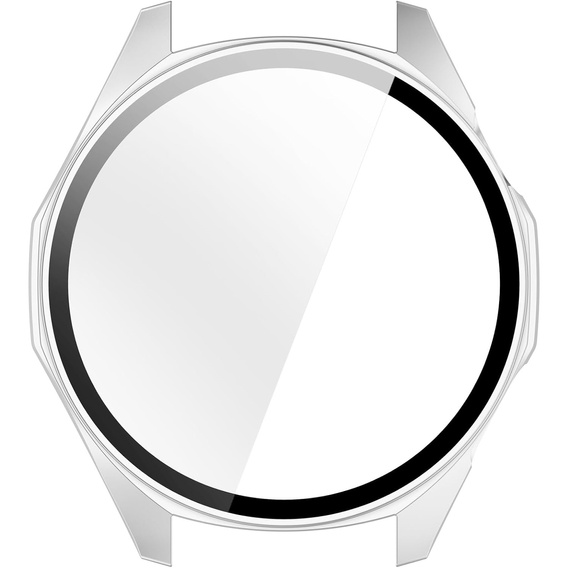 2w1 Etui + Szkło Hartowane do Huawei Watch GT 6 46mm, Srebrne