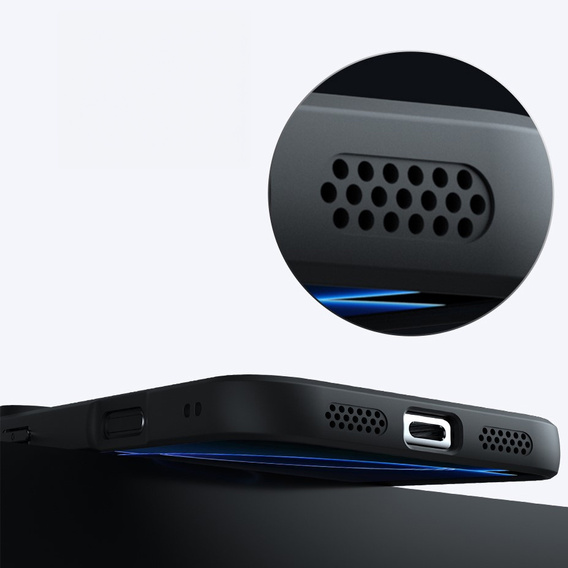 Etui do iPhone Air, do MagSafe, matowe z ochroną aparatów, czarne