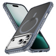 Etui pancerne do iPhone 17 Pro Max, Matt Case, do MagSafe, matowe z szarą ramką