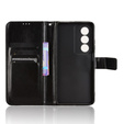 Etui z klapką do Oppo A80, Crazy Horse Wallet, czarne
