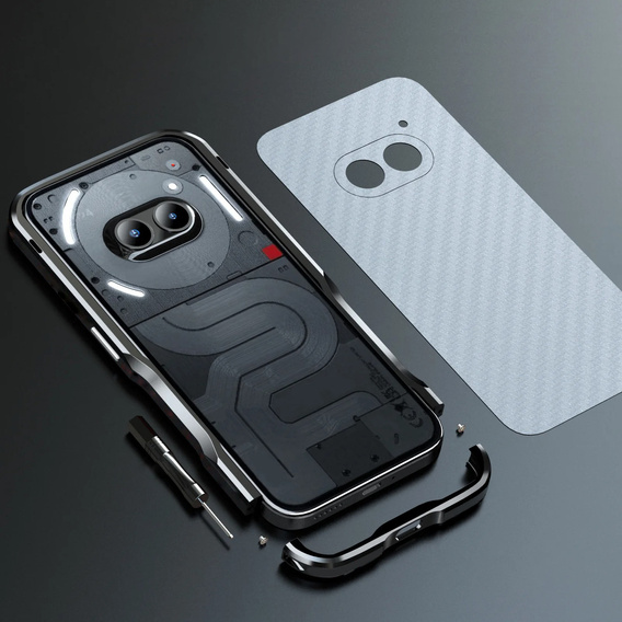Etui LUPHIE do Nothing Phone 2a / 2a Plus, Armor Bumper, czarne