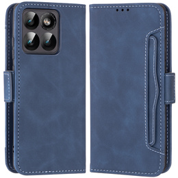 Etui z klapką do Motorola Edge 60 Pro – Card Slot Wallet, niebieskie