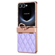 Etui ze szkłem do Samsung Galaxy Z Flip7 5G – fioletowe