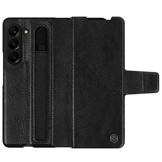 Etui NILLKIN do Samsung Galaxy Z Fold5 5G, z klapką, Czarne