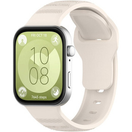 Pasek Silikonowy do Huawei Watch Fit 4 / 4 Pro / 3, Beżowy