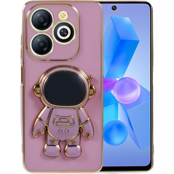 Etui do Infinix Hot 40i, Astronaut, fioletowe