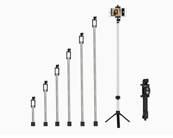 Blun Kijek Selfie Stick Tripod + pilot - Czarny