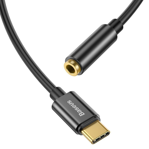 Baseus Adapter USB-C do mini jack – pozłacane złącza zapewniają czysty dźwięk
