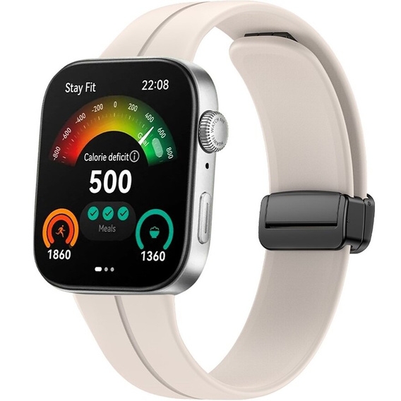 Pasek Silikonowy do Huawei Watch Fit 4 / 4 Pro / 3, Beżowy