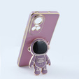 Etui do Oppo Reno 10 / 10 Pro, Astronaut, Fioletowe