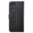 Etui z klapką do Oppo A38 4G / Oppo A18 4G, Crazy Horse Wallet, czarne