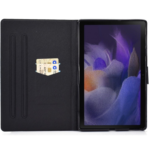 Etui do Samsung Galaxy Tab A8 10.5 SM-X200 SM-X205, Kwiaty i motyle