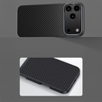 Etui BENKS Kevlar Armor Air do iPhone 17 Pro Max, Carbon Fiber 600D A070, do MagSafe – czarne