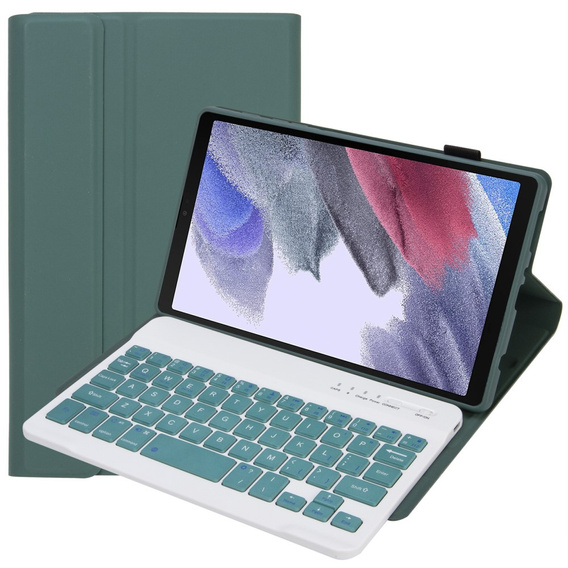 Etui z klawiaturą do Samsung Galaxy Tab A7 Lite 8.7 T220 / 225, zielone
