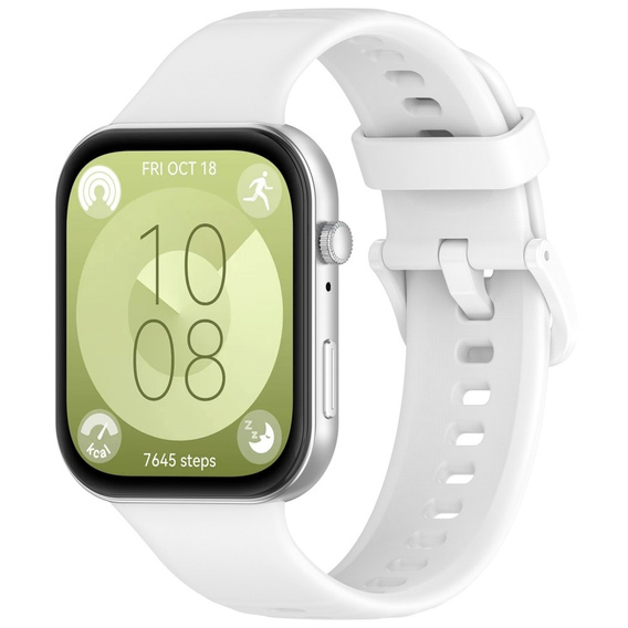 Pasek Silikonowy do Huawei Watch Fit 4 / 4 Pro / 3, Biały