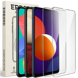 2x Szkło Hartowane do Samsung Galaxy M33/A12/M12, ERBORD 9H Hard Glass, szybka