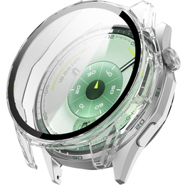 2w1 Etui + Szkło Hartowane do Huawei Watch GT 6 46mm, Przezroczyste