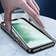 Etui do Samsung Galaxy S22, Shockproof, z folią, czarne