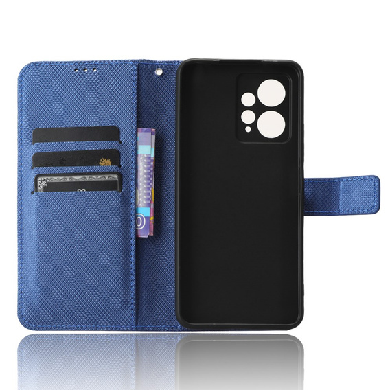 Etui z klapką do Xiaomi Redmi Note 12 4G, Wallet Smart Magnet, niebieskie