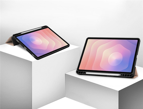 Etui do Samsung Galaxy Tab S11, Smartcase z miejscem na rysik, różowe złoto