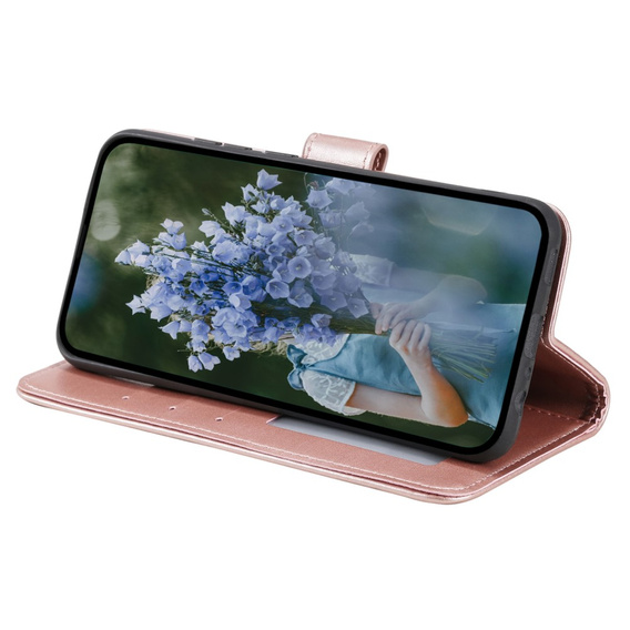 Etui z klapką do Xiaomi Redmi A3, Mandala, różowe