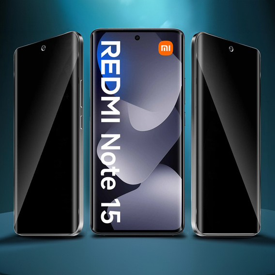 2x Szkło Prywatyzujące do Xiaomi Redmi Note 15 5G / Poco M8 5G, ERBORD Anti-Spy Hartowane