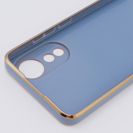Etui do Oppo A78 4G, Glamour CamShield, niebieskie