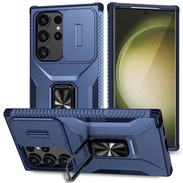 Etui do Samsung Galaxy S24 Ultra, Slide Lens Lid, Niebieskie