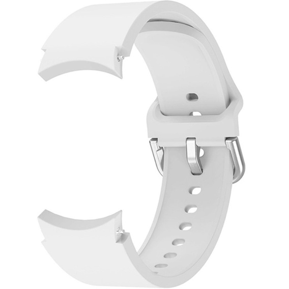 Pasek Silikonowy do Samsung Galaxy Watch 4/5/6/7 40/42/43/44/45/46/47mm, Biały