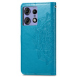 Etui z klapką do Motorola Edge 50 Pro, Mandala, niebieskie