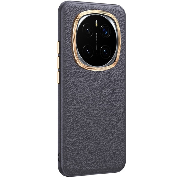 Etui skórzane do Honor Magic 7 Pro 5G, leather hybrid, szare
