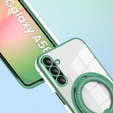 Etui Magnetyczne do Samsung Galaxy A56 5G, do MagSafe, zielone + Szkło 9H