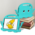 Etui dla dzieci do Lenovo Tab M9, z rączką, ośmiornica, zielone