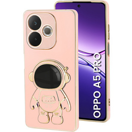 Etui do Oppo A5 Pro 5G, Astronaut, różowe