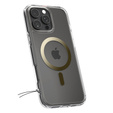 Etui z MagSafe Spigen do iPhone 16 Pro Max, Ultra Hybrid, przezroczyste / złote + Szkło Hartowane 9H