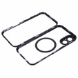 Etui Magnetic Dual Glass MagSafe do iPhone 16, czarne