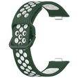 Pasek Silikonowy do Huawei Watch Fit 4 / 4 Pro / 3, Zielony / Biały