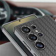 Etui do Samsung Galaxy S25 Ultra, GKK Woven Leather, szare