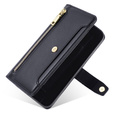 Etui z klapką do Xiaomi 13T / 13T Pro / Redmi K60 Ultra, Wallet Zipper Pocket, czarne