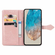 Etui z klapką do Samsung Galaxy M35, Mandala, różowe rose gold