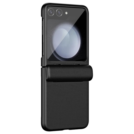 Etui do Samsung Galaxy Z Flip7 FE / Z Flip6, Slim Leather, czarne