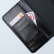 Etui z klapką do Motorola Moto G54 5G, Crazy Horse Wallet, czarne