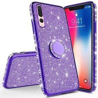 Etui do Huawei P20 Pro, Case Bling brokatowe, Fioletowe