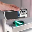Etui z klapką do iPhone 12, RFID Wallet MagSafe z ochroną aparatu, czarne