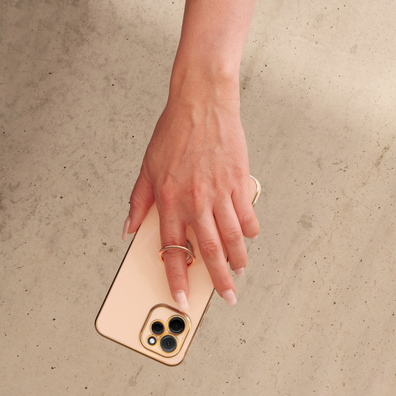 Etui do Huawei Nova Y61, Electro Ring, różowe rose gold