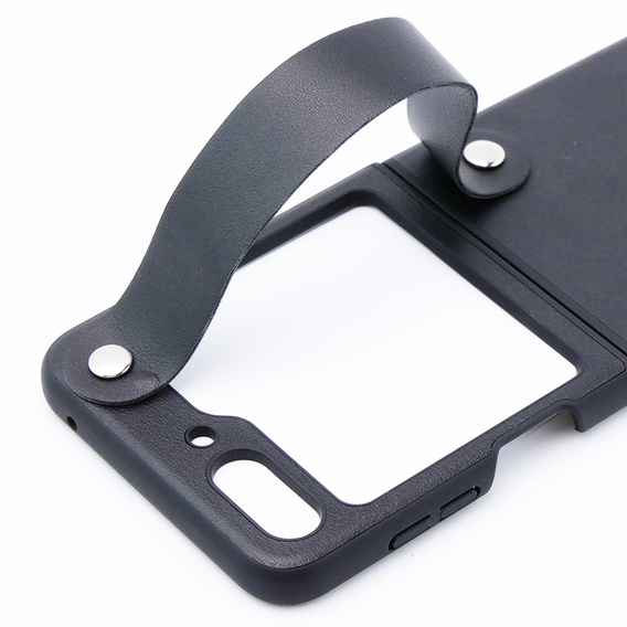Etui Wristband Kickstand do Samsung Galaxy Z Flip7 FE / Z Flip6, Czarne